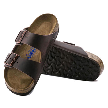 Birkenstock Womens Arizona Soft Footbed Sandals - Habana Oiled Leather
