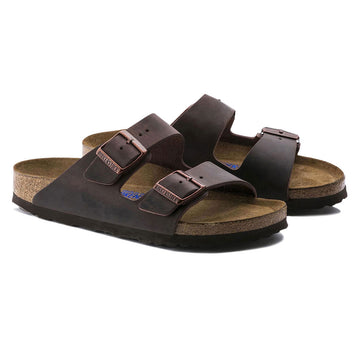 Birkenstock Arizona Soft Footbed Sandals Shoes - Habana Oiled Leather