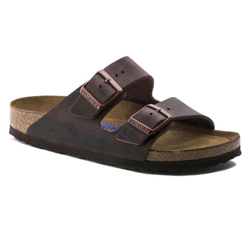 Birkenstock Arizona Soft Footbed Sandals Shoes - Habana Oiled Leather