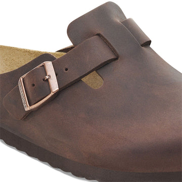Birkenstock Womens Boston Soft Footbed Sandals - Habana Oiled Leather
