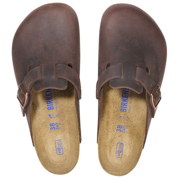 Birkenstock Boston Soft Footbed Sandals - Habana Oiled Leather