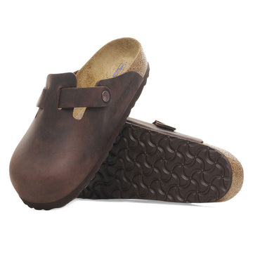 Birkenstock Boston Soft Footbed Sandals - Habana Oiled Leather