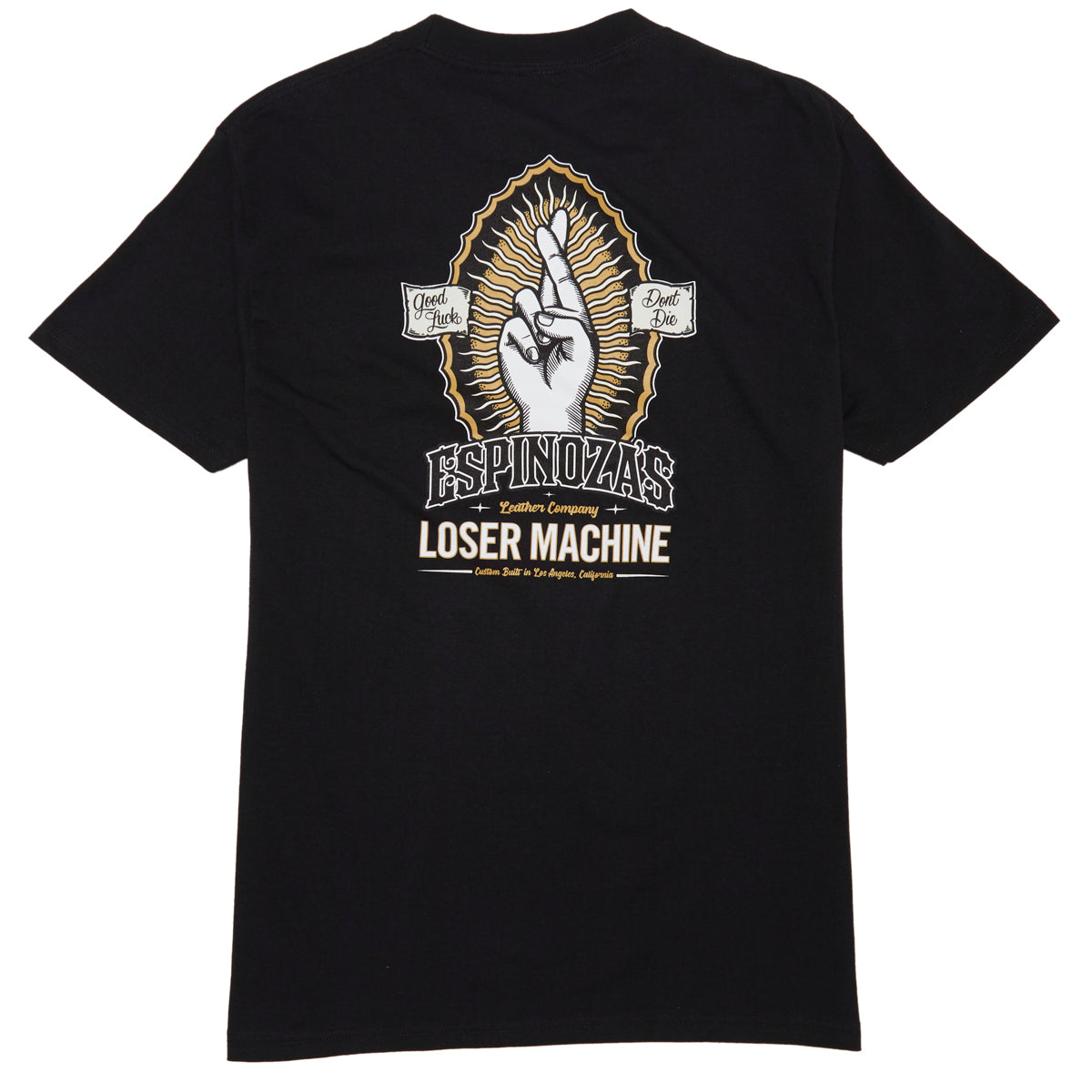 Loser Machine x Espinozas Buena Suerte T-Shirt - Black image 1