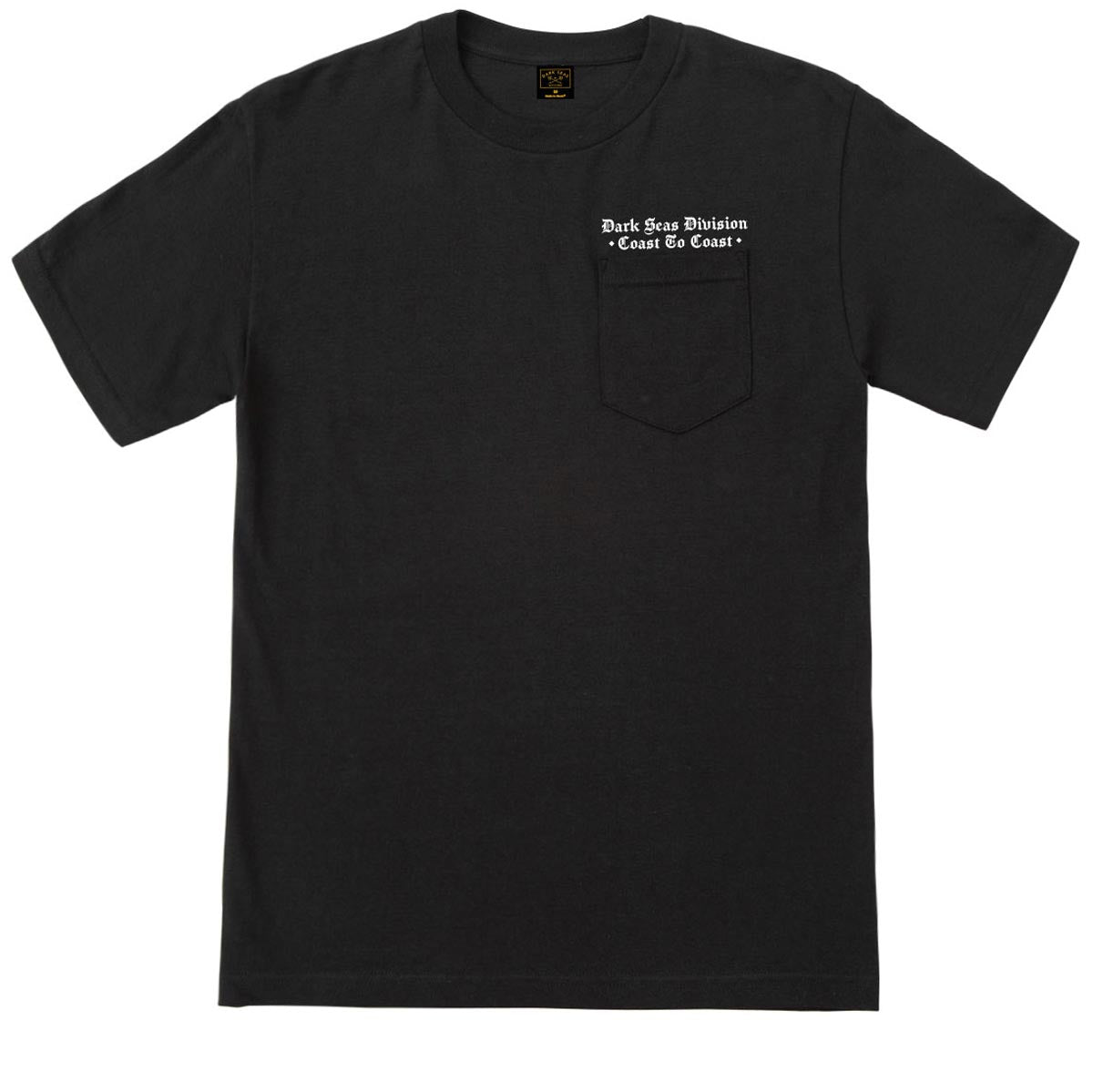 Dark Seas Traditional Pocket T-Shirt - Black image 1