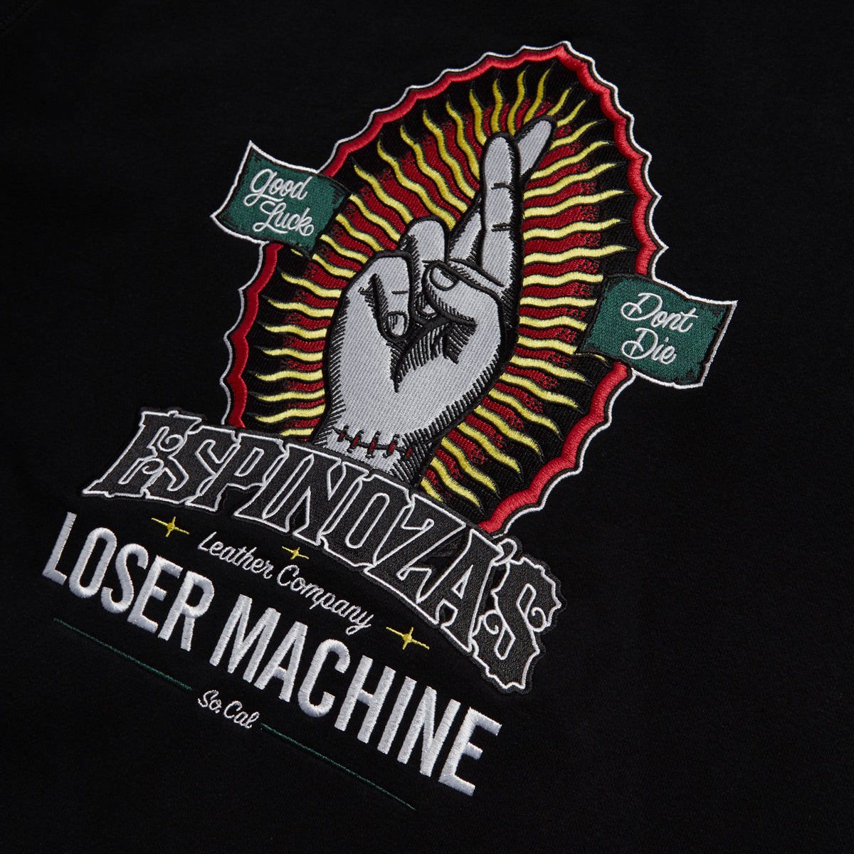Loser Machine x Espinozas Fleece Hoodie - Black image 4