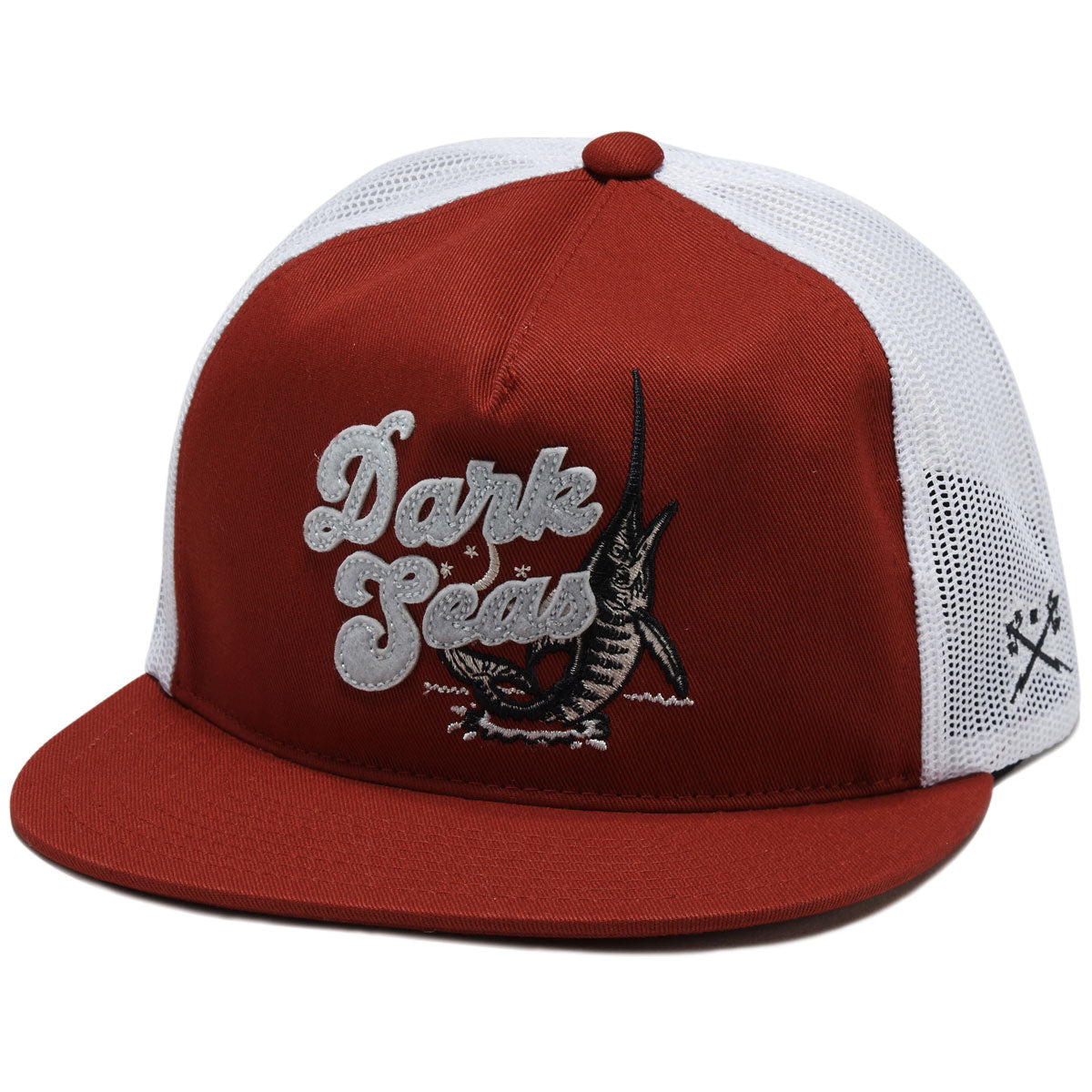 Dark Seas Billfish Hat - Red/White image 1