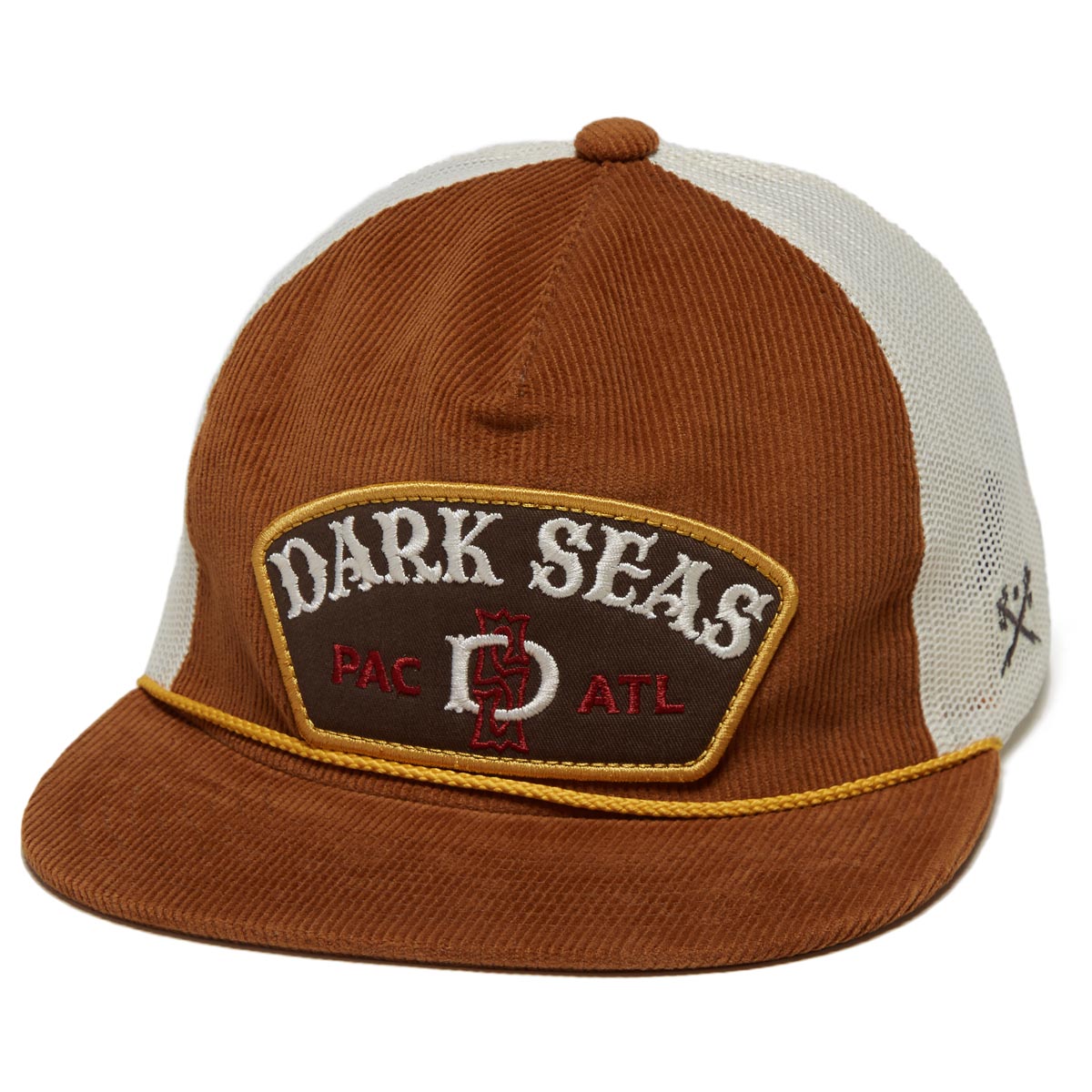 Dark Seas Lyon Hat - Brown/White image 1