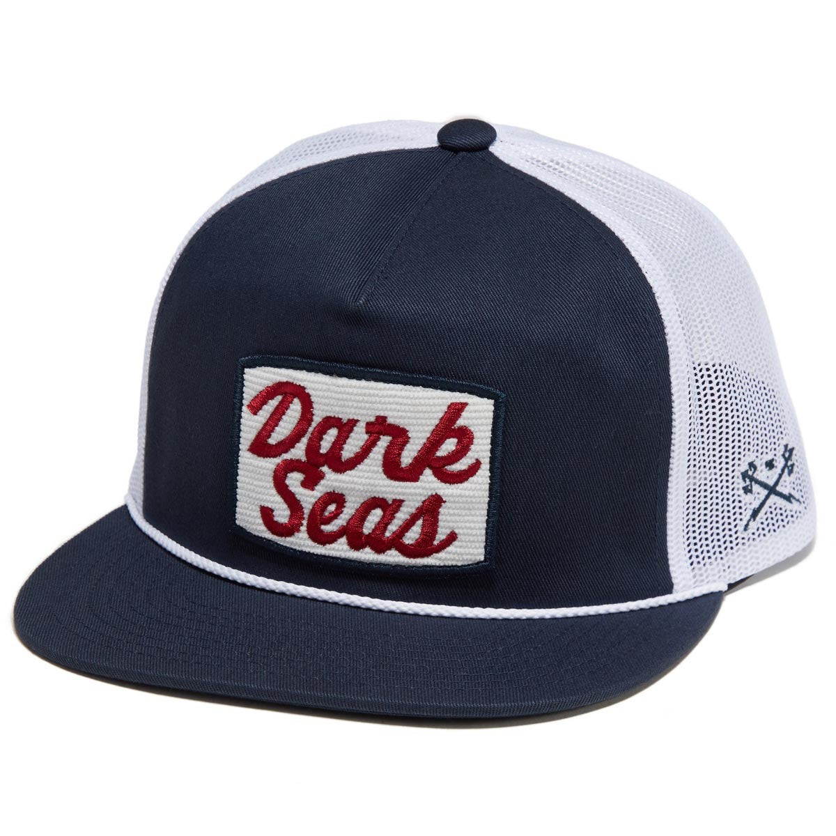 Dark Seas Rhodes Hat - Navy/White image 1
