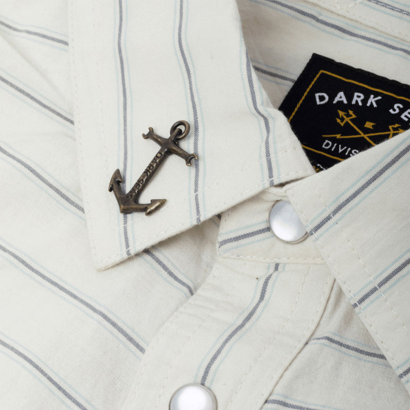 Dark Seas Kimbro Long Sleeve Shirt - Light Grey