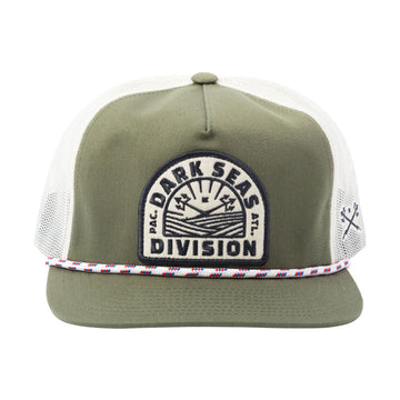 Dark Seas Enfield Hat - Green/White