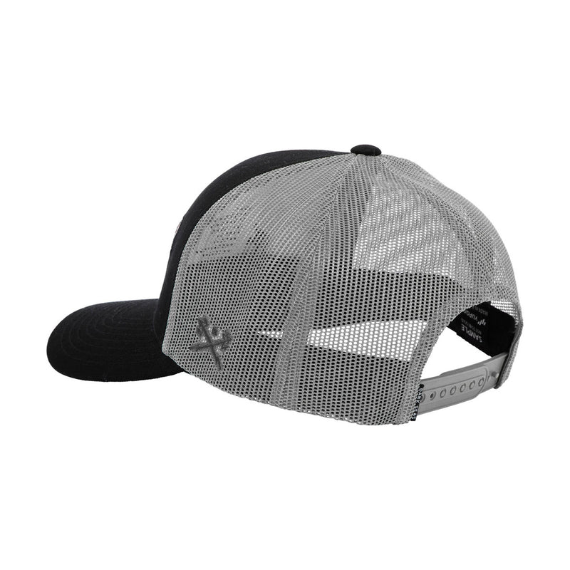 Dark Seas Transom Hat - Black/Silver