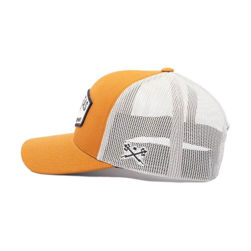 Dark Seas Transom Hat - Caramel/White
