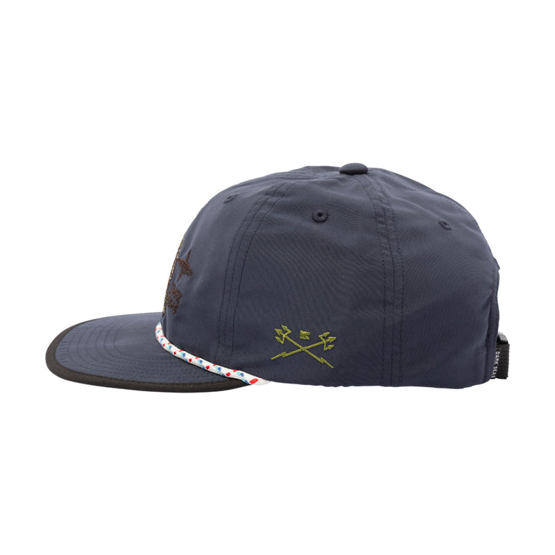 Dark Seas Striper Hat - Navy