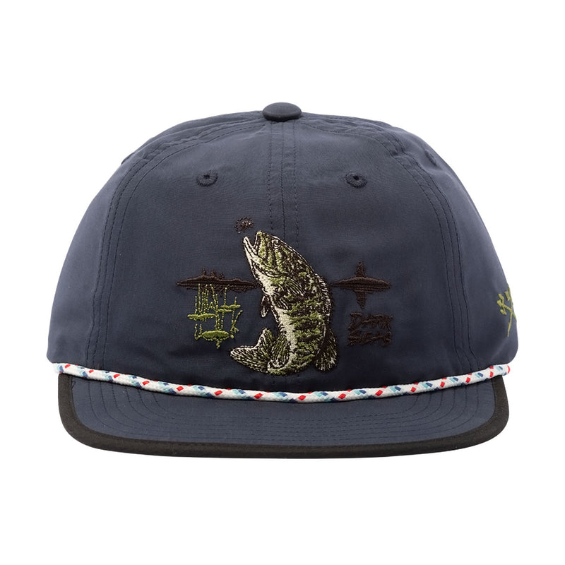 Dark Seas Striper Hat - Navy