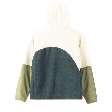 Dark Seas Aliso Sherpa Jacket - White/Navy
