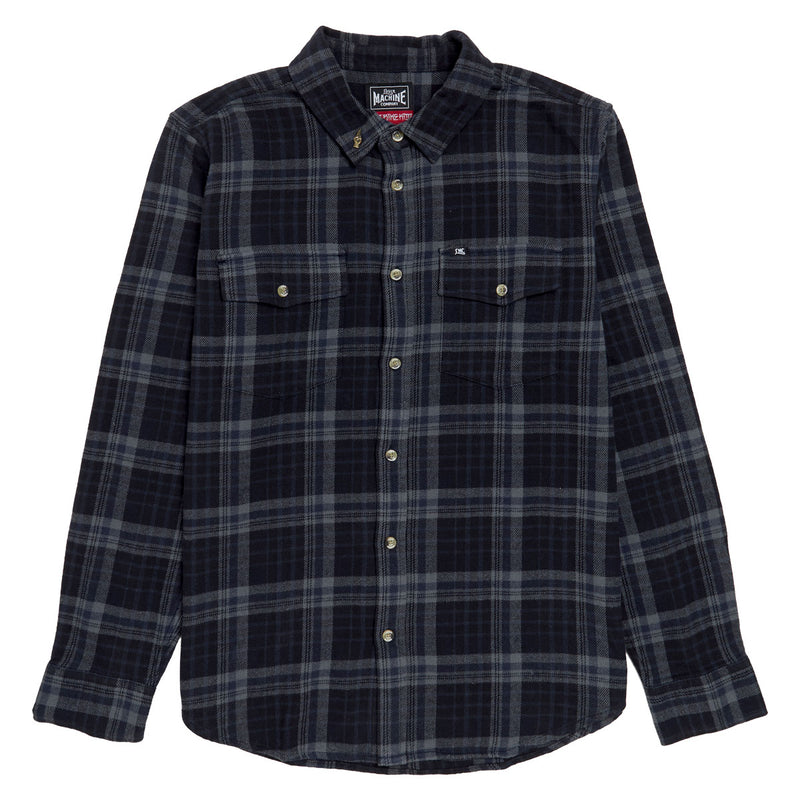 Loser Machine Step Up Flannel Shirt - Black/Navy