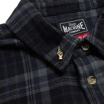 Loser Machine Step Up Flannel Shirt - Black/Navy
