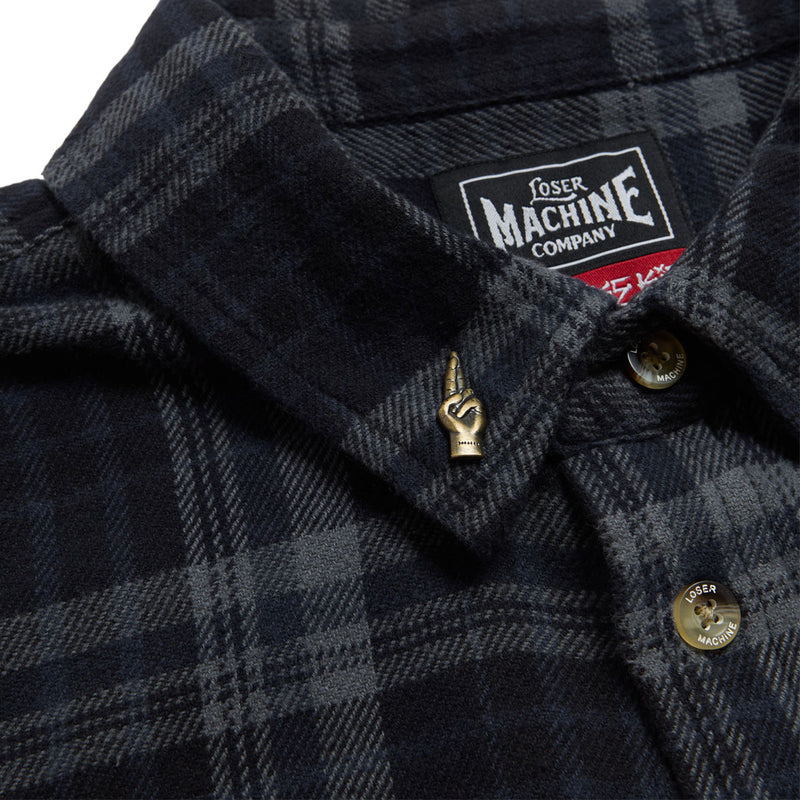 Loser Machine Step Up Flannel Shirt - Black/Navy