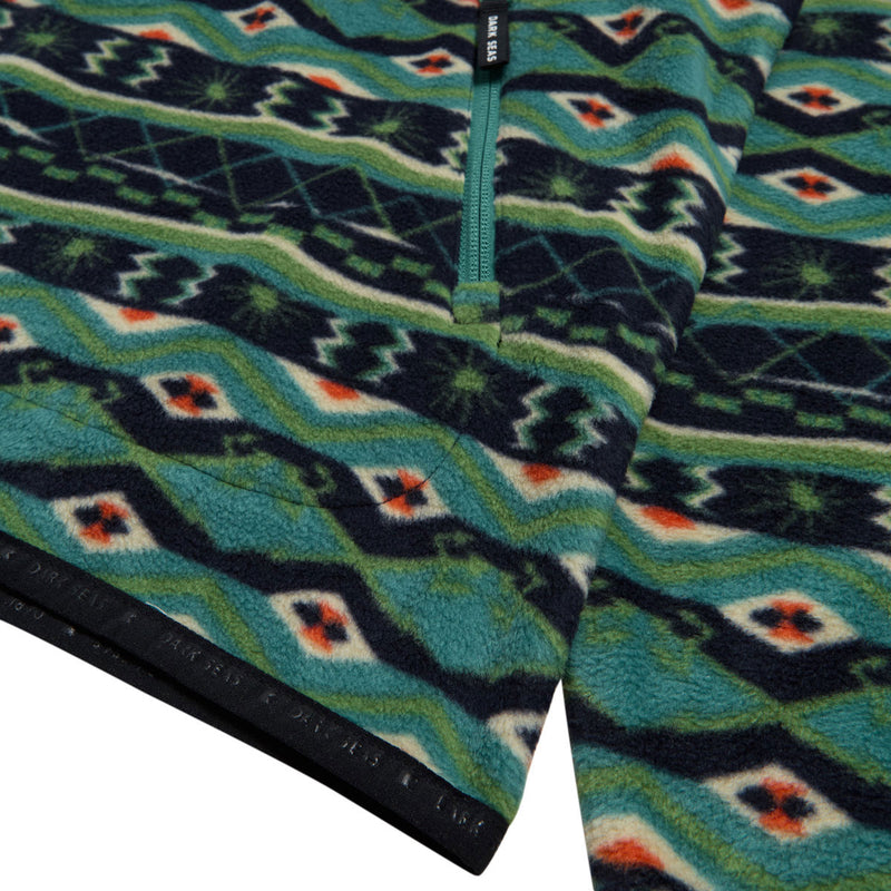 Dark Seas Walter Fleece Sweatshirt - Navy/Teal