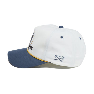Dark Seas Corral Hat - Off White/Blue