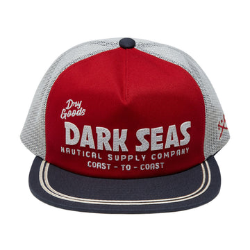 Dark Seas Newport Hat - Red/Blue