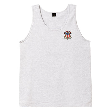 Dark Seas Land Of The Free Stock Tank Top - Heather Grey