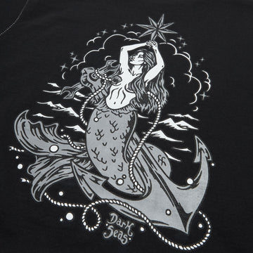 Dark Seas Folklore Blind Stitch Pocket T-Shirt - Heather Black