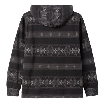 Dark Seas Ginther Knit Hoodie - Black/Charcoal