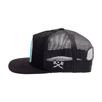 Dark Seas Metal Trucker Hat - Black
