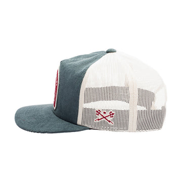 Dark Seas Metal Trucker Hat - Green/White