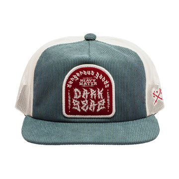 Dark Seas Metal Trucker Hat - Green/White