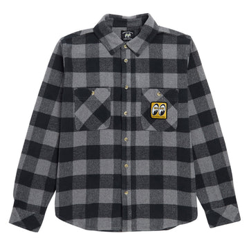Loser Machine Corona Print Long Sleeve Shirt - Black/Grey
