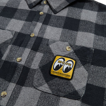 Loser Machine Corona Print Long Sleeve Shirt - Black/Grey