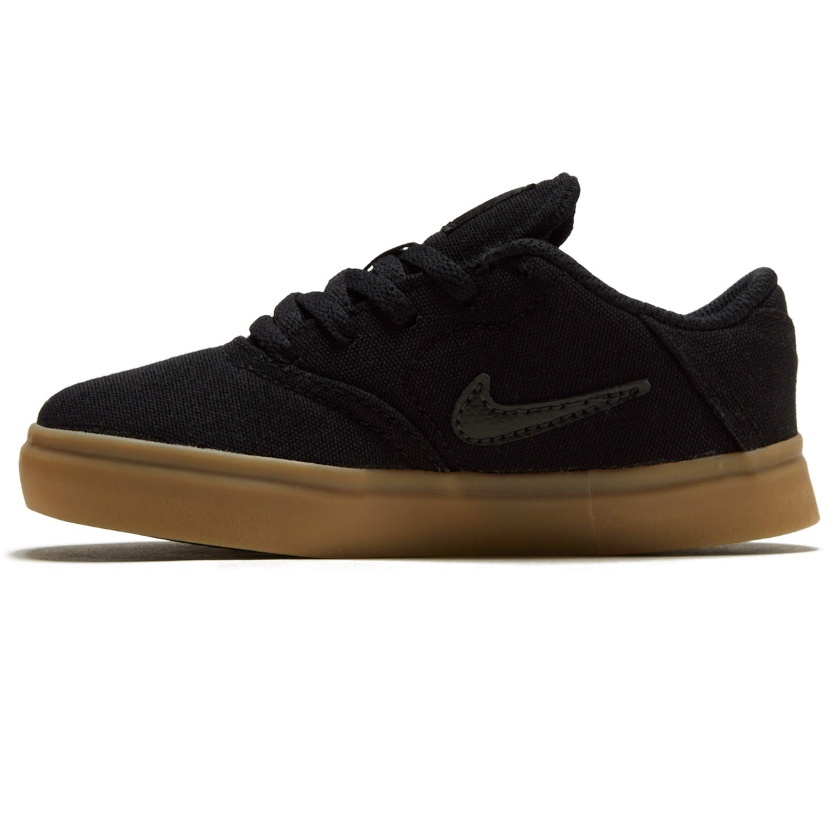 Nike SB Youth Check Canvas Shoes - Black/Black/Gum Light Brown image 2