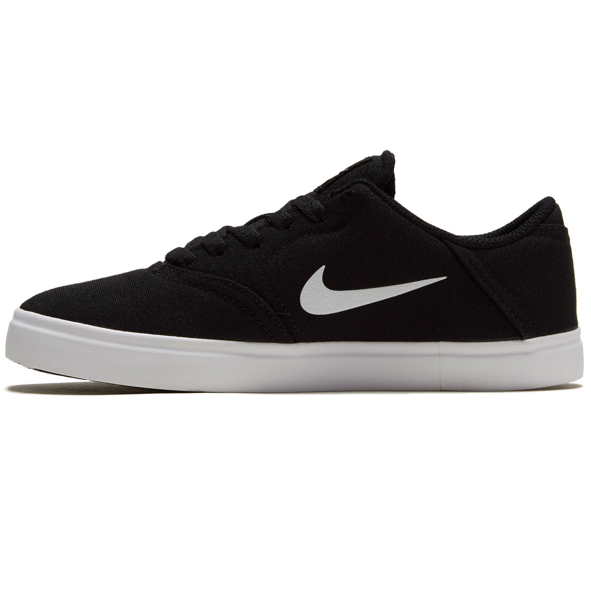 Nike SB Youth Check Canvas Shoes - Black/White image 2