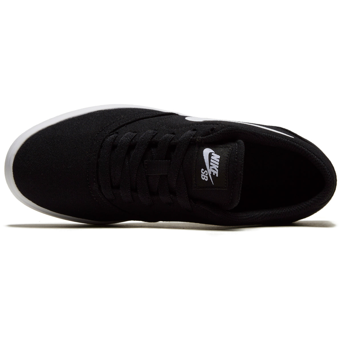 Nike SB Youth Check Canvas Shoes - Black/White image 3