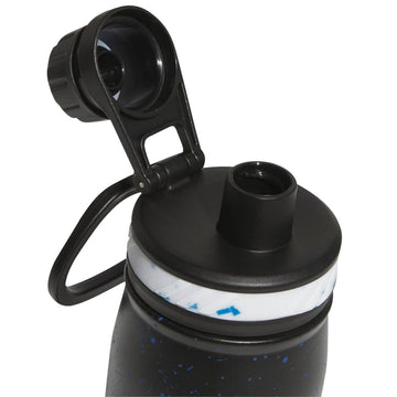 Adidas Steel 600 Metal Bottle - Black/Bright Royal Blue/White