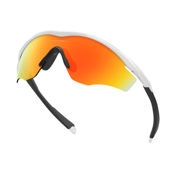 Oakley M2 Frame XL Sunglasses - Polished White/Fire Iridium Lens