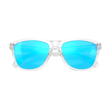 Oakley Frogskins Sunglasses - Crystal Clear/PRIZM Sapphire Lens