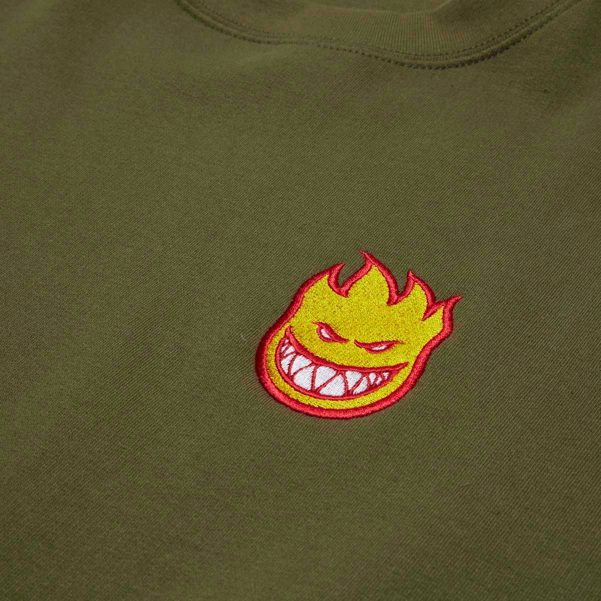 Spitfire Lil Bighead Fill Sweatshirt - Army/Red/Gold/White image 2