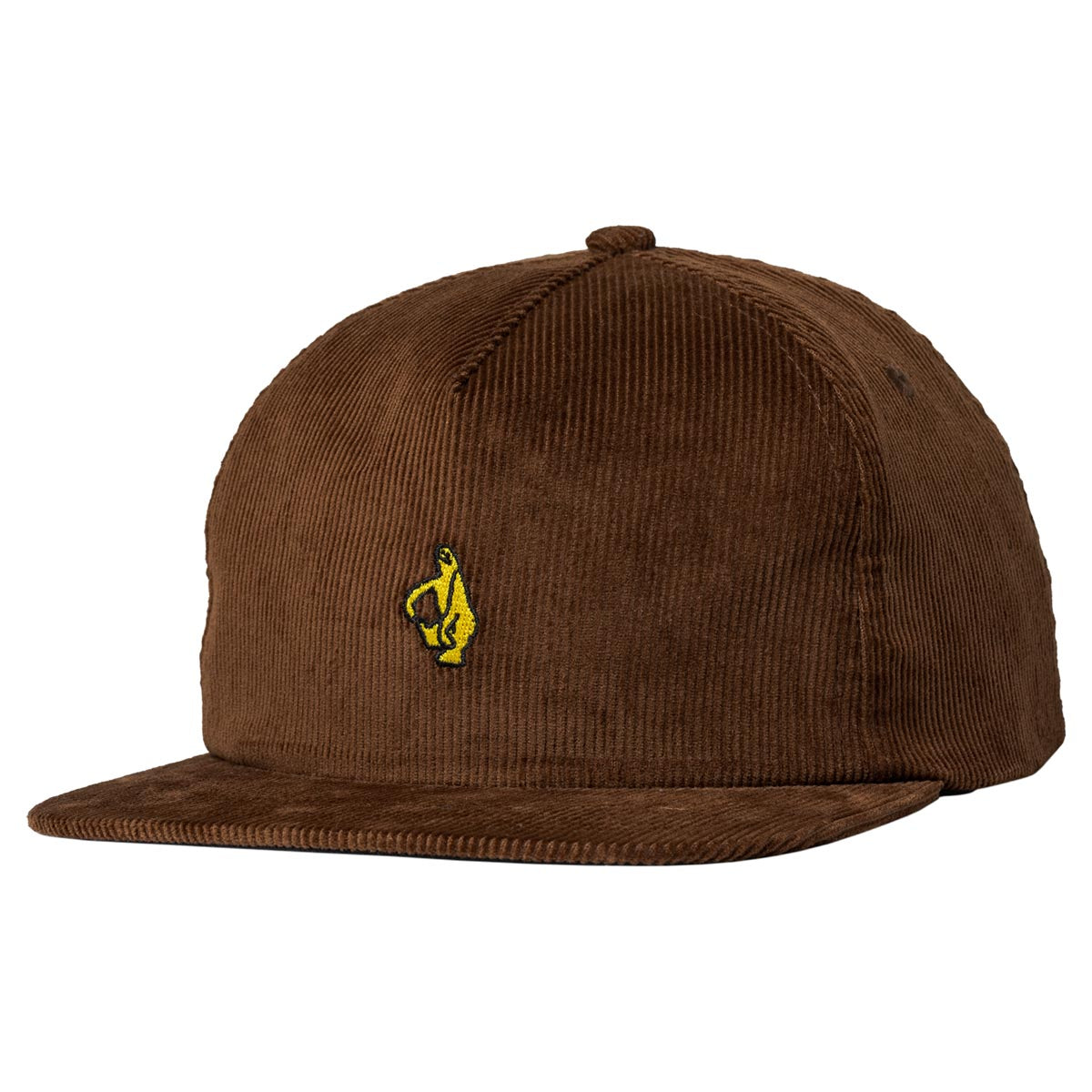Krooked Shmoo Snapback Hat - Brown/Gold image 1