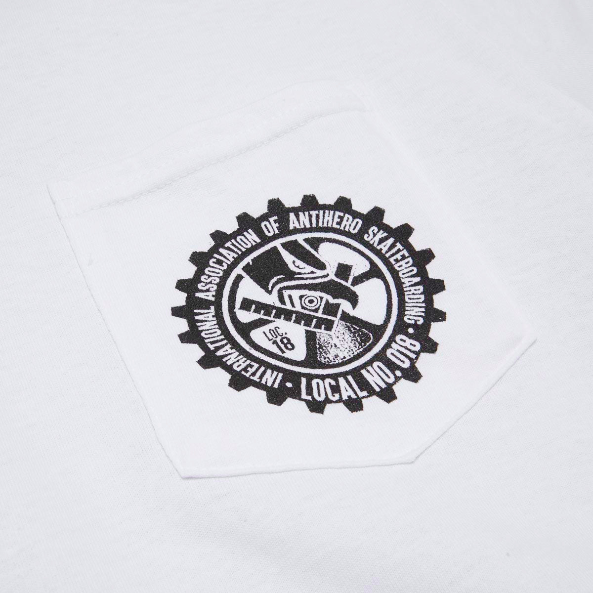 Anti-Hero Union18 Local Long Sleeve T-Shirt - White/Black image 3