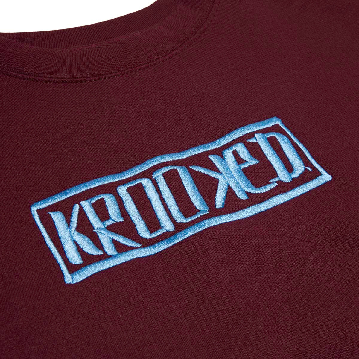 Krooked Box Sweatshirt - Maroon/Blue image 2