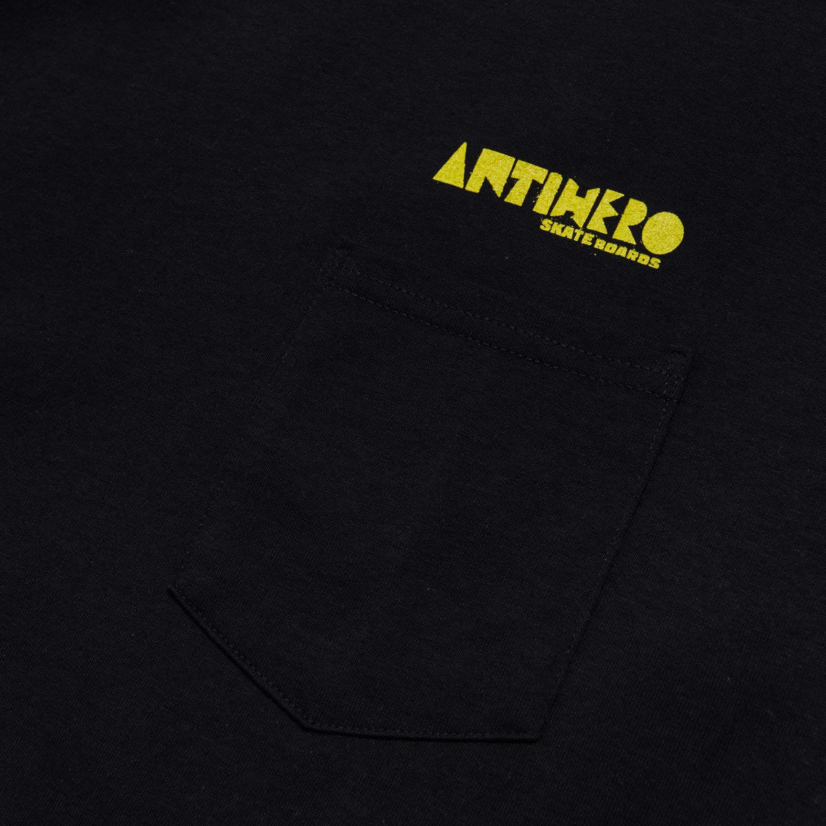 Anti-Hero Slingshot Pocket Long Sleeve T-Shirt - Black/Yellow image 4