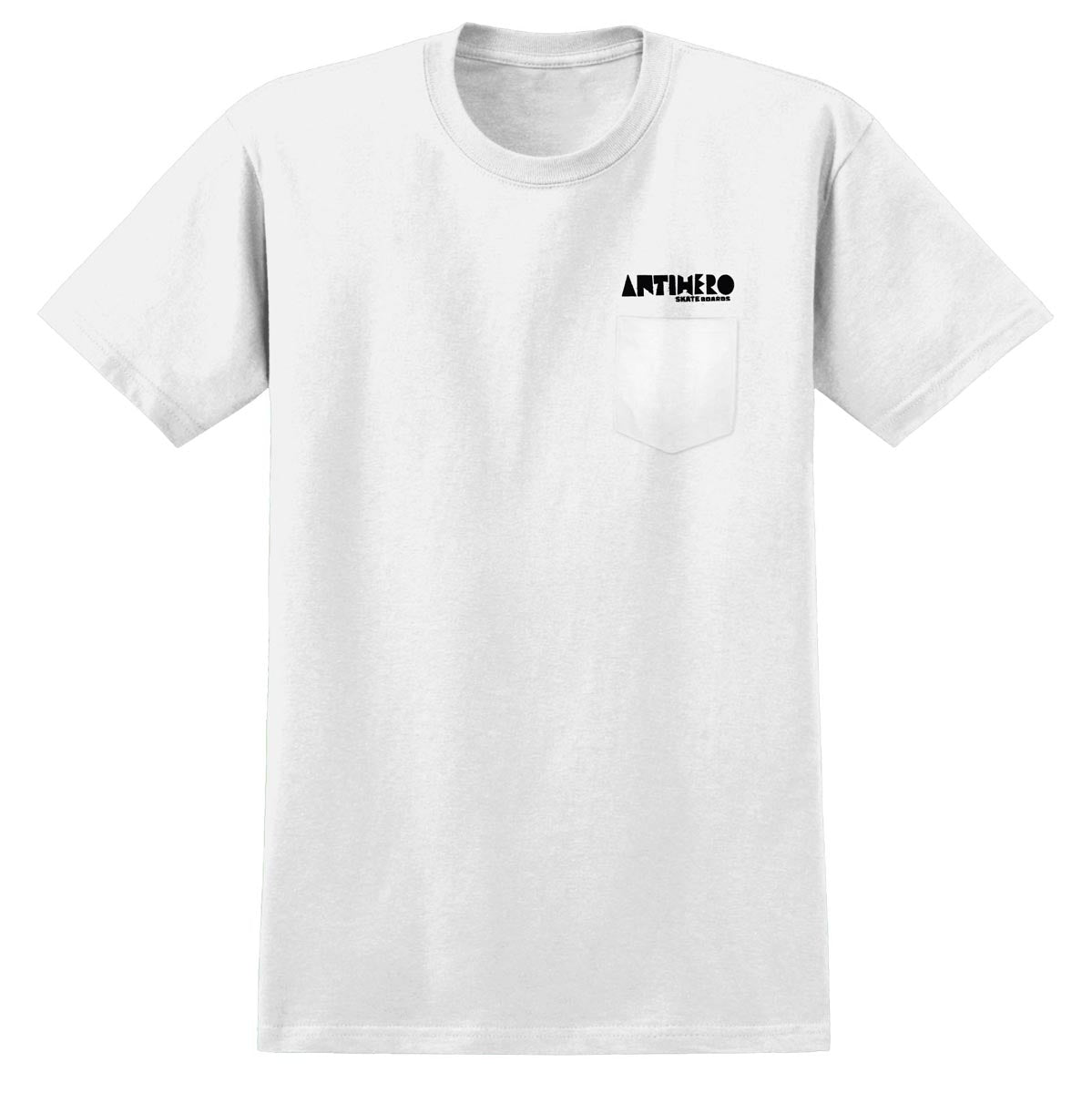 Anti-Hero Slingshot Pocket T-Shirt - White/Black/Yellow image 2