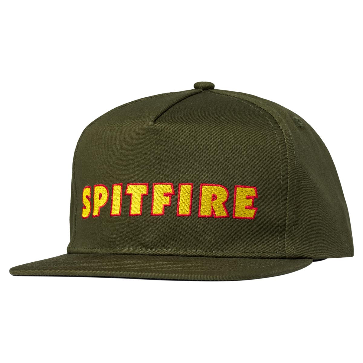 Spitfire Ltb Script Snapback Hat - Olive image 1