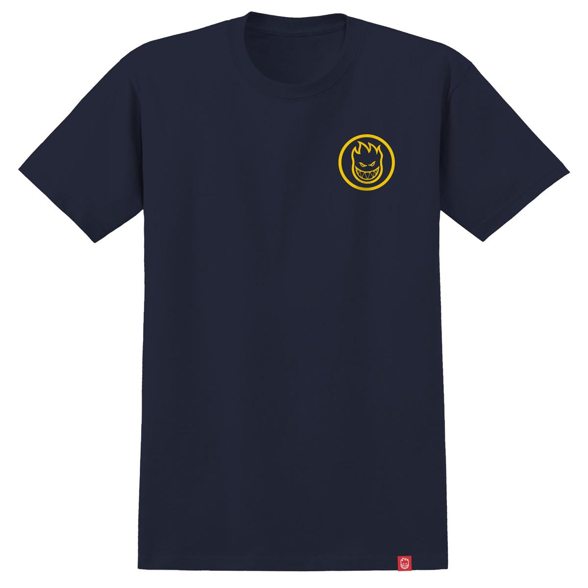 Spitfire Classic Swirl T-Shirt - Navy/Yellow image 2