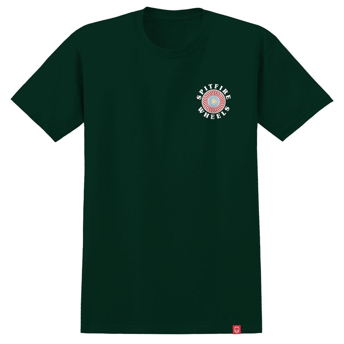 Spitfire Og Classic Fill T-Shirt - Forest Green/Multi Color image 2