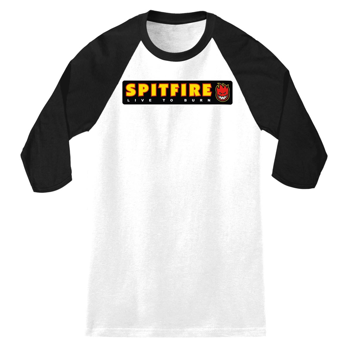 Spitfire Ltb Raglan T-Shirt - White/Black/Multi Color image 1