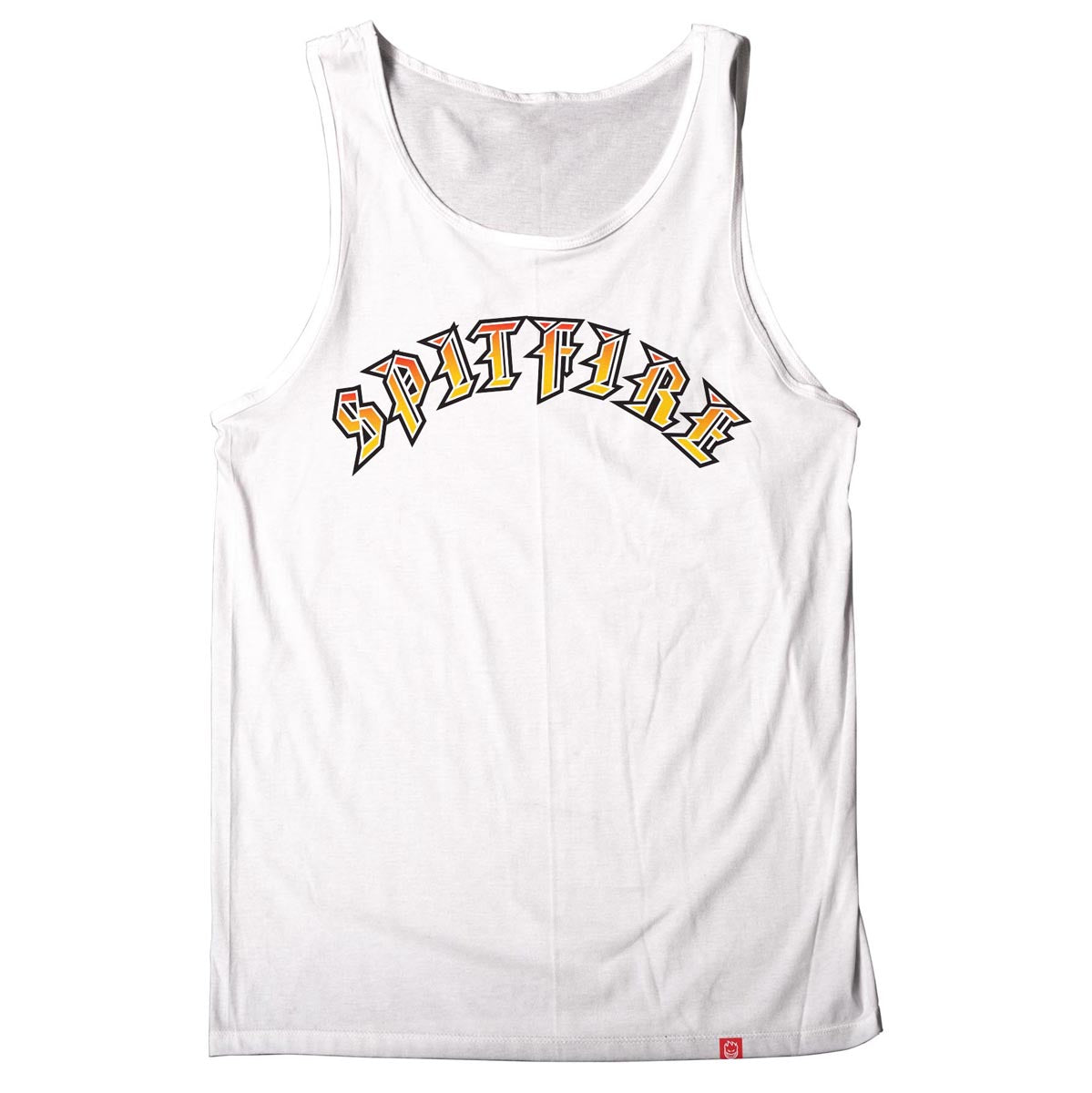 Spitfire Old E Fade Fill Tank Top - White/Red Gold Fade image 1